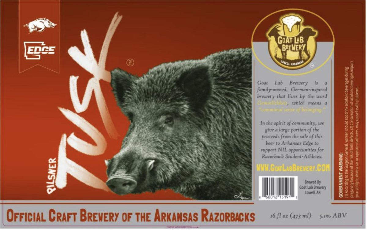 Goat Lab Brewery launching TUSK beer in partnership with Razorbacks